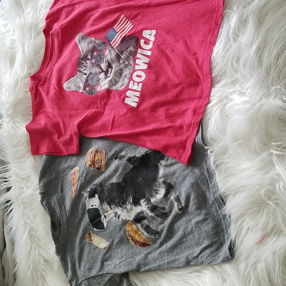 Cat Graphic Tees Bundle